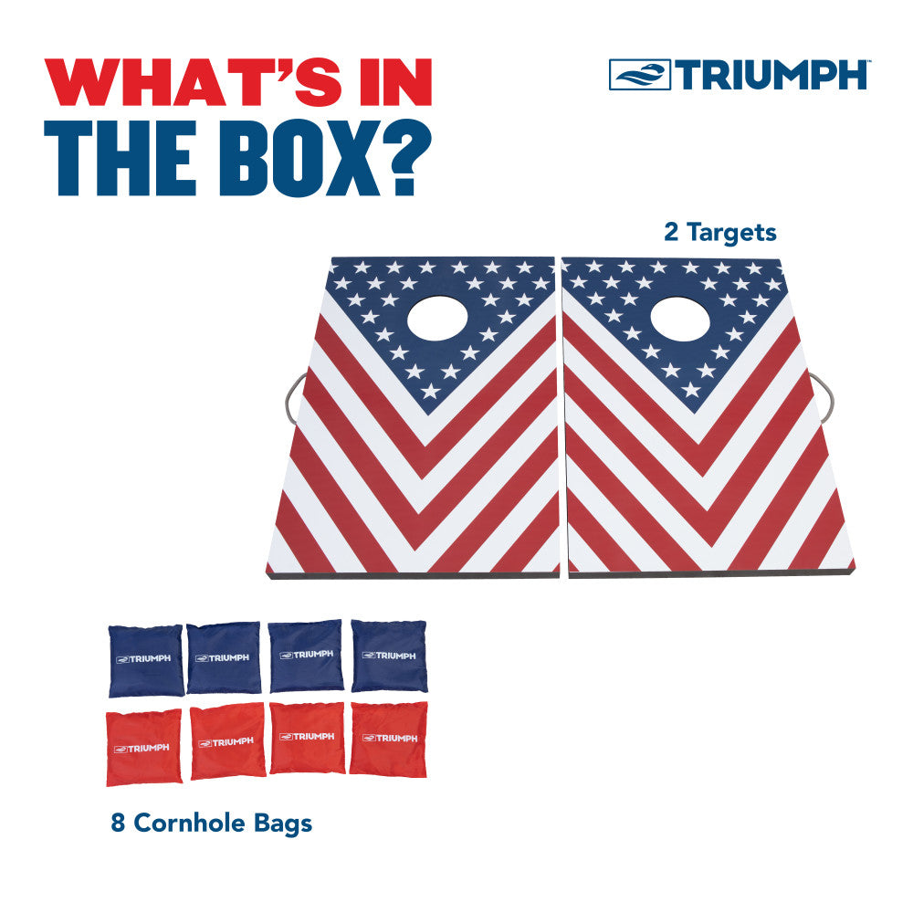 2x3 LED Patriotic Cornhole Set | Triumph | Escalade Sports