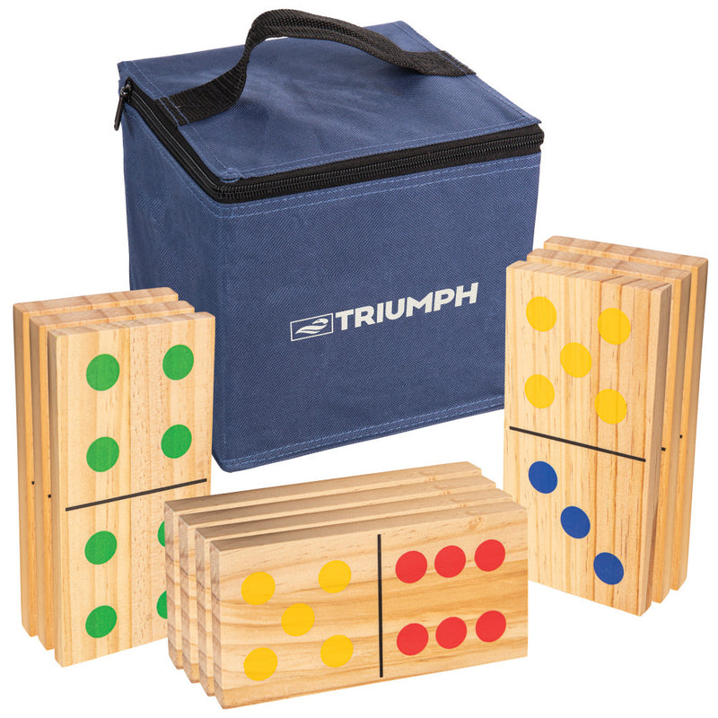 Domino dominos géants jeu de société extérieur 28 pièces léger dominos en bois Domino dominos géants jeu de société extérieur 28 pièces léger dominos en bois