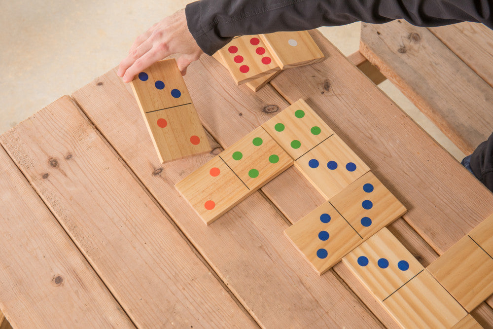 AltoBuy Jeu De Dominos Géant 28 Pièces En EVA – Jouet D’intérieur Et Extérieur – Dimensions 18 X 8 X 1 Cm – Idéal Pour Toute La Famille