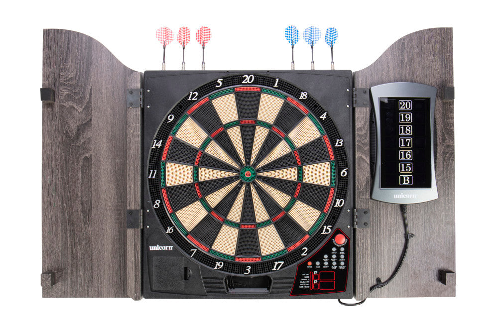 Unicorn Vanquish Dartboard Cabinet Set | Escalade Sports