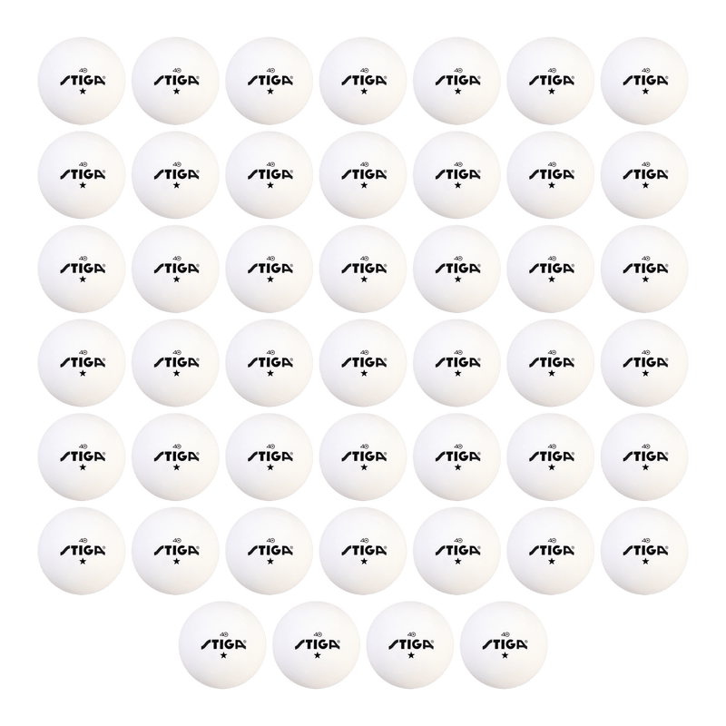 1-Star White Table Tennis Balls