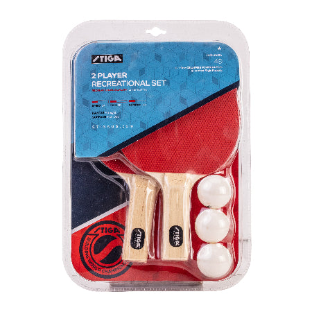 STIGA Flow 2-Player Ping Pong Paddle Set