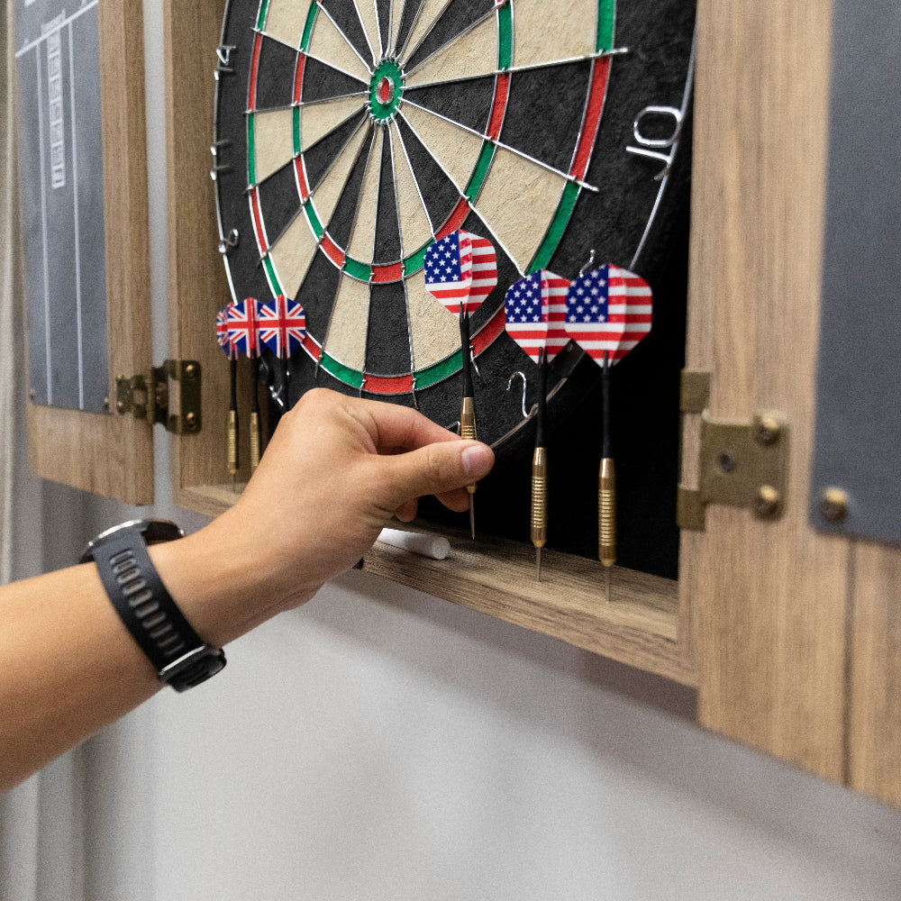 Dublin Bristle Dartboard Cabinet Set | Escalade Sports