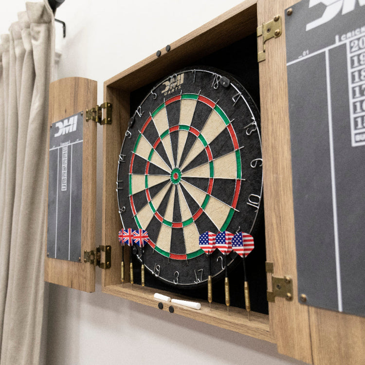 DMI Sports Bristle Dartboard Cabinet Set_4