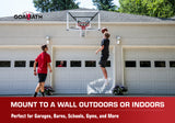 Goaliath Wallmount Basketball Hoop - 54" GoTek Basketball Goal - Mount to a Wall Outdoors or Indoors - Prefect for Garages, Barns, Schools, Gyms, and More