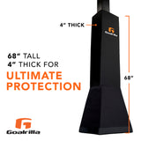 Goalrilla Deluxe Pole Pad - Basketball Pole Pad - 68" Tall 4" Thick for Ultimate Protection
