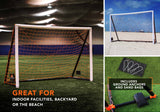 Goalrilla Gamemaker 4'x6' Goal - Inflatable Soccer Goal - Great for Indoor Facilities, Backyard, or the beach - Includes Ground Anchors and Sand Bags