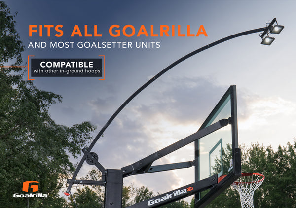 Goalrilla LED Basketball Hoop Light - Fits all Goalrilla and Most Goalsetter Units - Compatible with Other In Ground Hoops