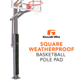 Goalrilla Square Basketball Pole Pad - Square Weatherproof Basketball Pole Pad