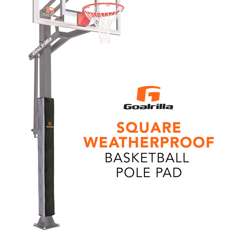 Goalrilla Square Basketball Pole Pad - Square Weatherproof Basketball Pole Pad