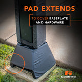 Goalrilla Universal Pole Pad - Basketball Pole Pad - Pad Extends to Cover Baseplate and Hardware