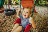 Jack and June Belt Swing - 80" Chains - Red - Playset Swing