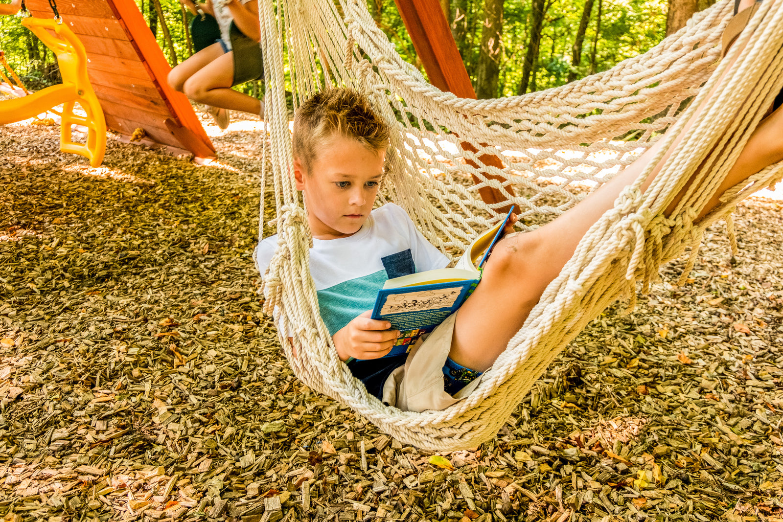 Hammock on swing set on sale