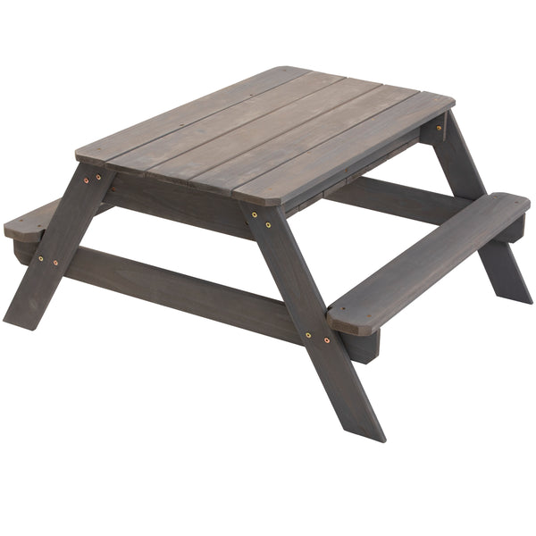 Jack and June Convertible Sandbox Picnic Table, a one of a kind sandbox with table