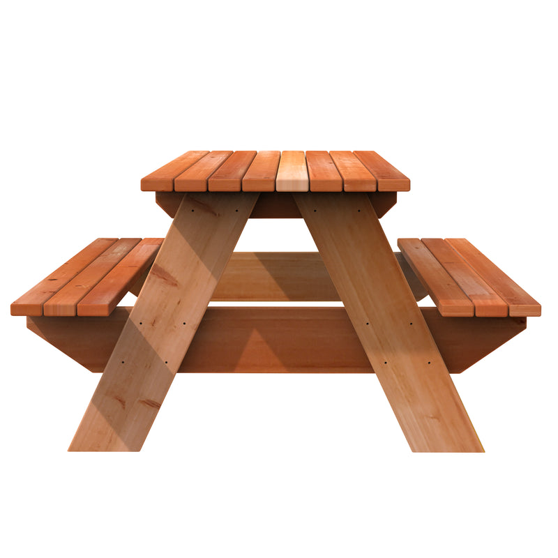 Jack and June Rectangular Cedar Picnic Table_12