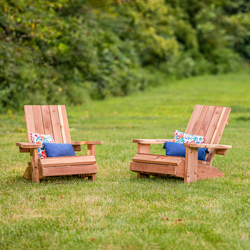 Jack and June Redwood Adult Adirondack Chair
