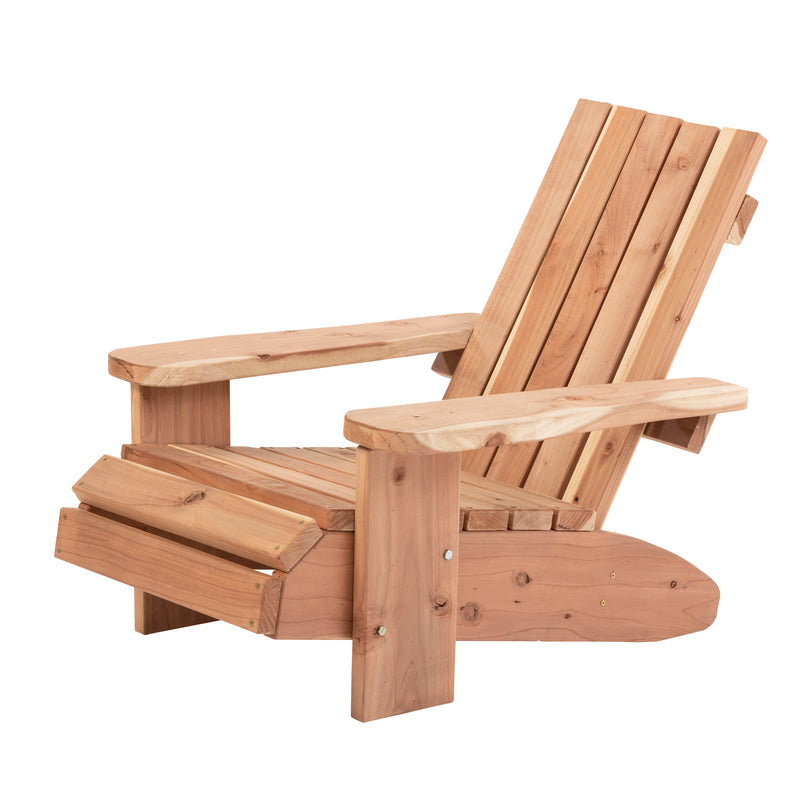 Jack and June Redwood Adult Adirondack Chair