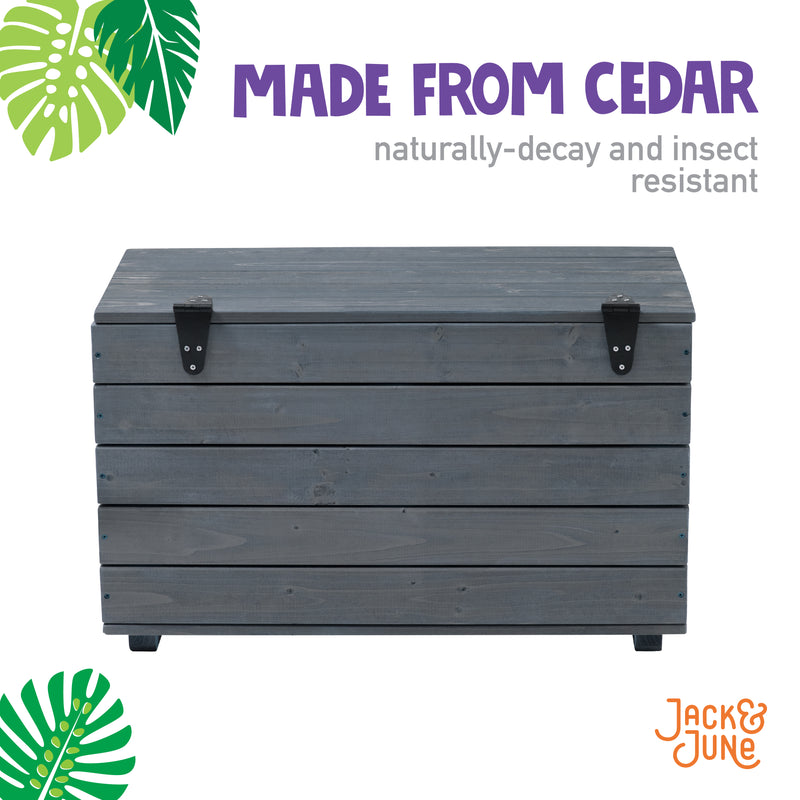 Jack and June Toy Chest - Made From Cedar Naturally Decay and Insect Resistant