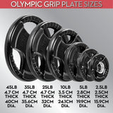 Lifeline Olympic Rubber Grip Plate - 45 LBS_5