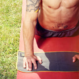 Natural Fitness Yoga Hand Towel-  Carbon/Sun_2