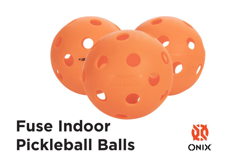 ONIX Fuse Indoor Pickleball Balls (6 Pack)