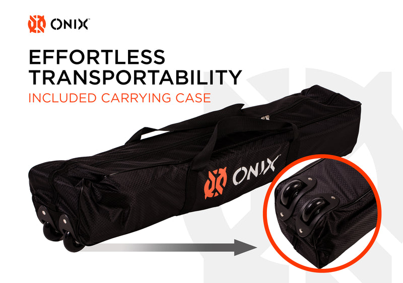 ONIX Portable Pickleball Net and Practice Net - Effortless Transportability Included Carrying Case
