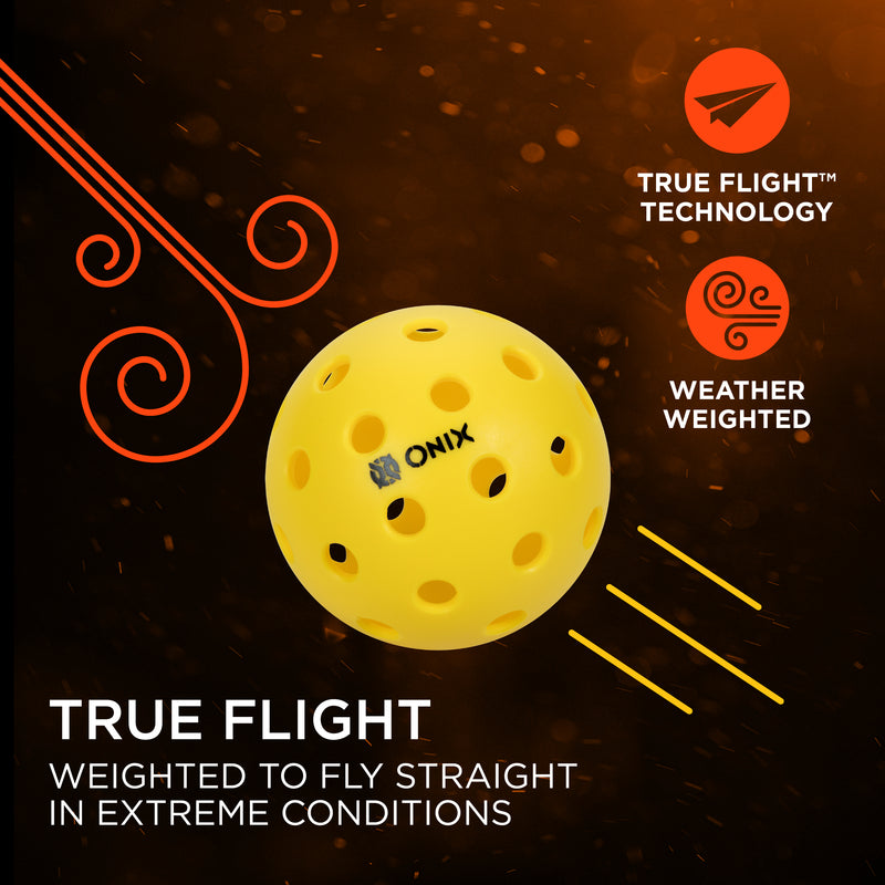 ONIX Pure 2 Outdoor Yellow 6-Pack - True Flight Weighted to Fly Straight in Extreme Conditions
