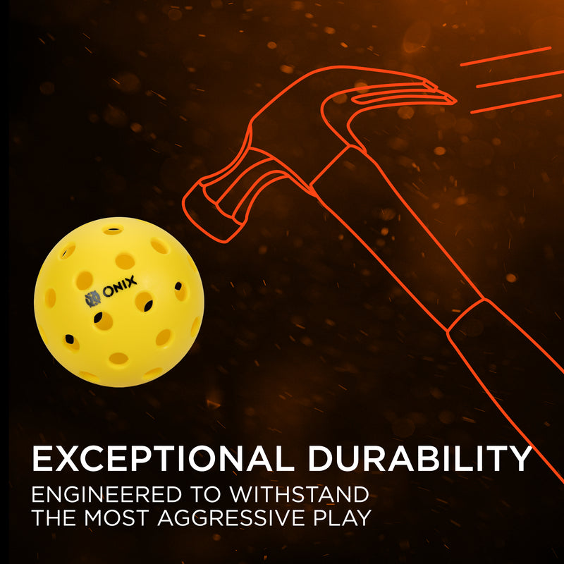 ONIX Pure 2 Outdoor Yellow 6-Pack - Exceptional Durability Engineered to Withstand The Most Aggressive Play