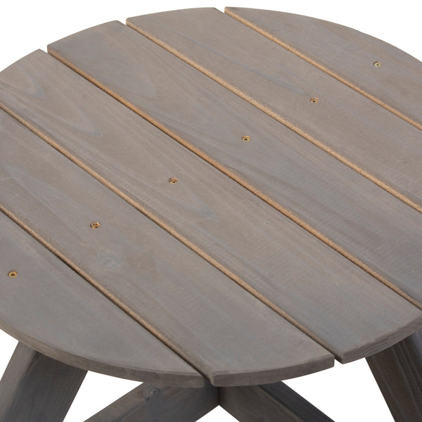 Jack and June Circular Cedar Kids Picnic Table - Outdoor Leisure Table