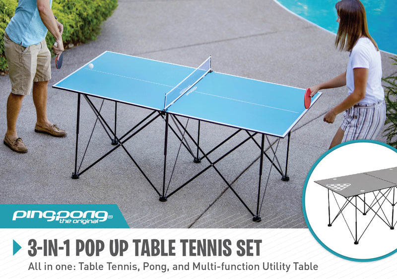 Ping Pong 6' Pop Up Table Tennis_2