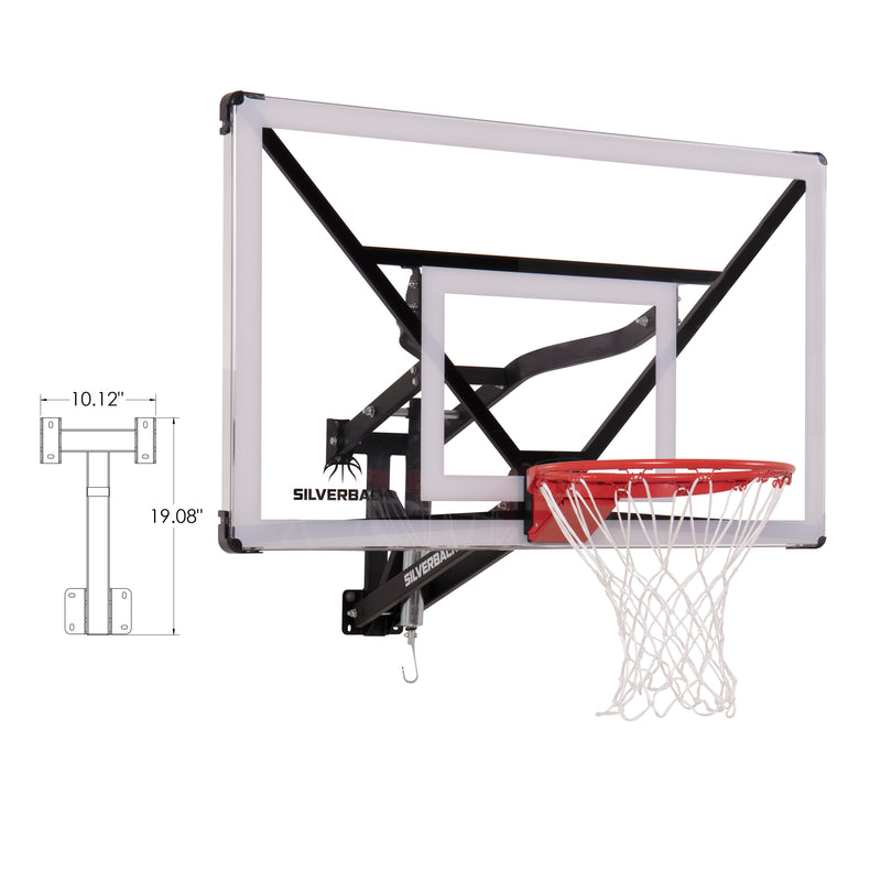 Silverback Wallmount Basketball Hoops - 54" NXT Basketball Goal