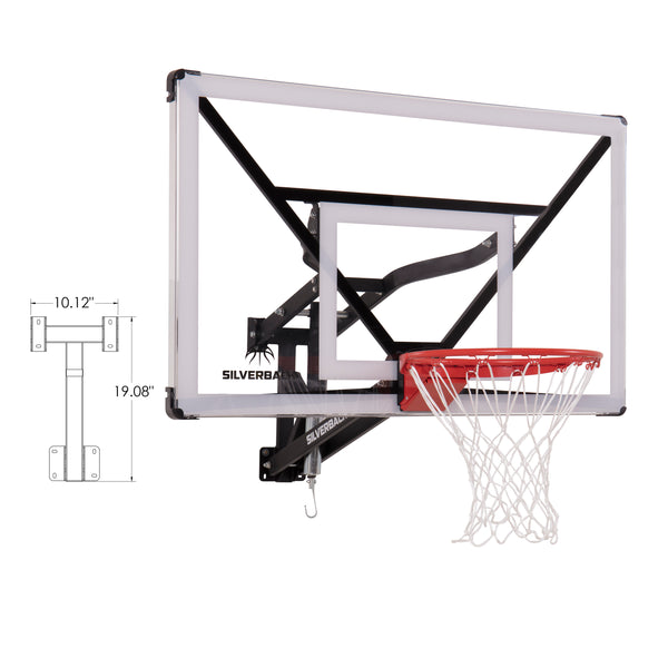Silverback Junior Youth 33 inch Basketball Hoop with Lock N Rock Mounting Technology Mounts to Round and Vertical Poles